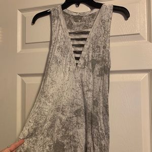 White and grey tank top